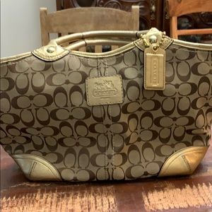 Gently used Coach Signature Logo purse